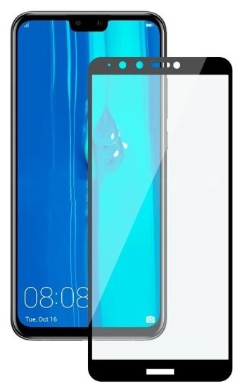 Защитное стекло Deppa для Huawei Y9 (2018) (черная рамка) - фото №2