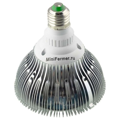 Фитолампа светодиодная Е27 25 Watt Биколор Комфорт 5000k + 660nm / Фитолампа для растений, рассады, цветов / Лампа для досветки растений