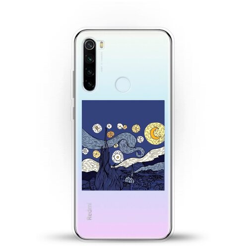 фото Силиконовый чехол ночь на xiaomi redmi note 8t andy & paul