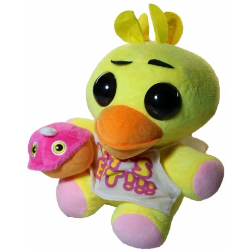 Мягкая плюшевая игрушка персонажа Чика фнаф из видеоигры 