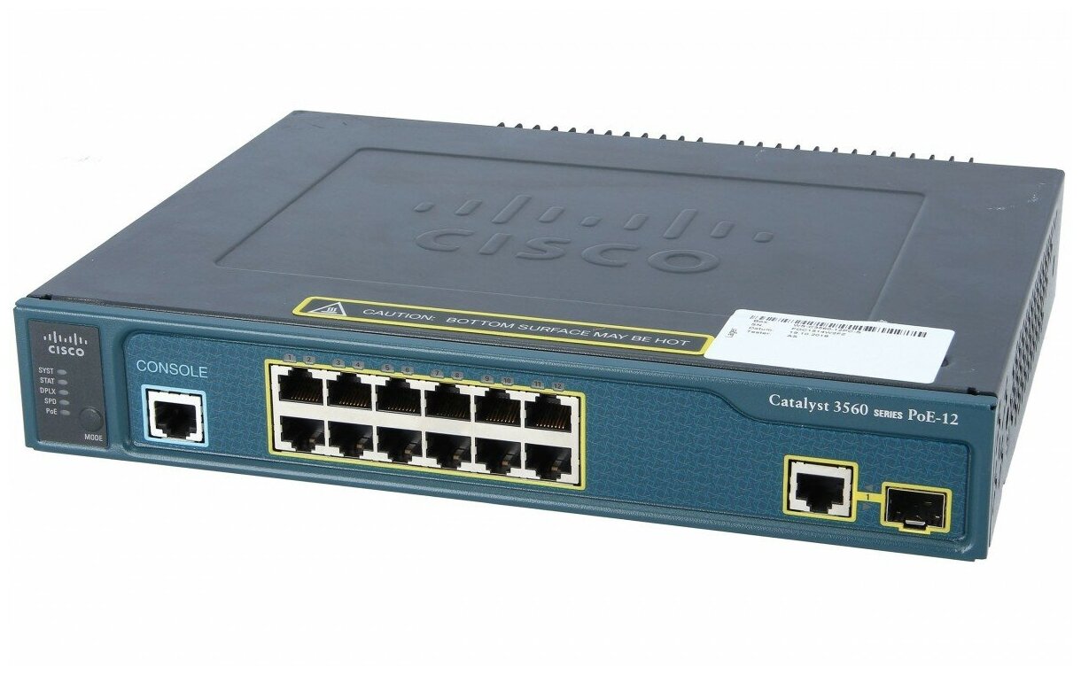 Коммутатор CISCO WS-C3560-12PC-S