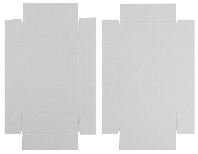 Коробка сборная без печати крышка-дно белая без окна 18 x 15 x 5 см - фотография № 3