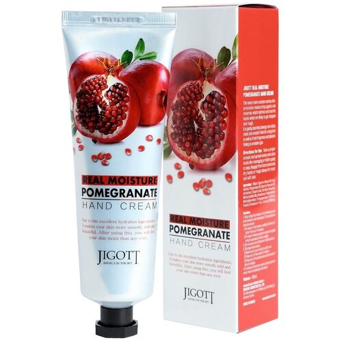 Jigott Крем для рук корейский увлажняющий питательный с гранатом / Real moisture hand cream, 100 мл