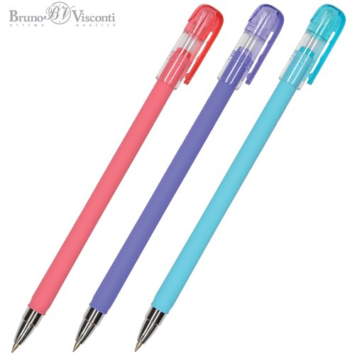 Ручкa BrunoVisconti, шариковая, 0.5 мм, синяя, FirstWrite. JOY, Арт. 20-0283 ручкa brunovisconti шариковая 0 5 мм синяя easywrite joy арт 20 0044