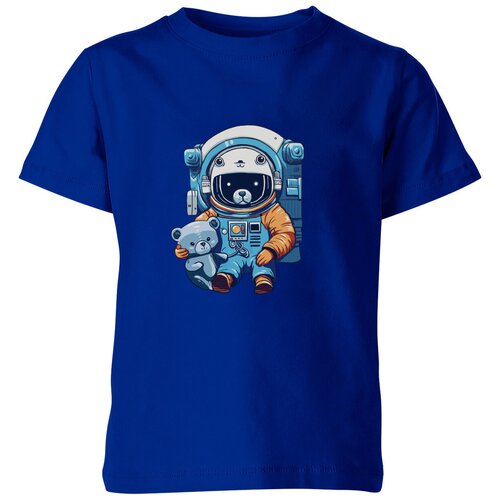 Футболка Us Basic, размер 6, синий детская футболка медвежонок астронавт 104 синий
