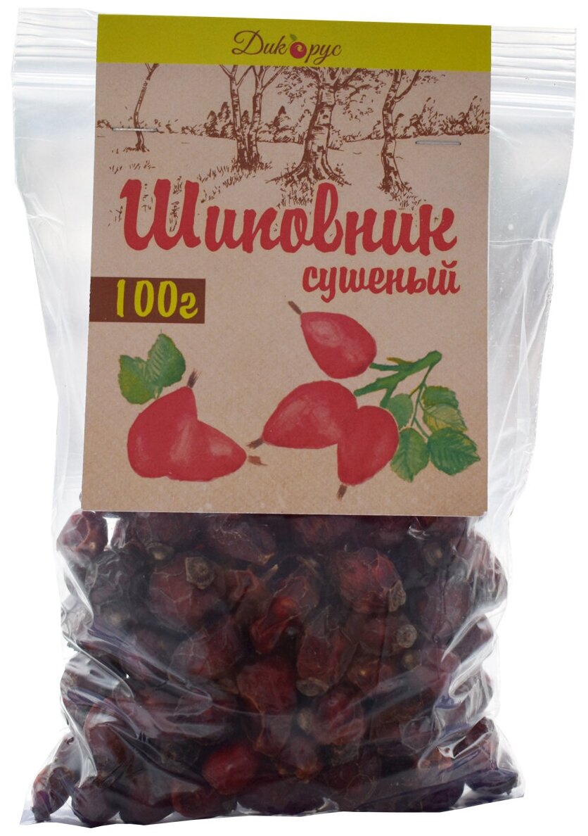 Сушеный шиповник Дикодар 100 гр, сбор 2024, натуральный продукт