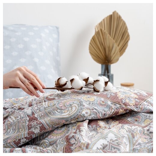 Комплект постельного белья 2 спальный "Традиция", поплин, 100%-хлопок (Аристократ) - фотография № 7