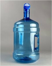 Бутыль для воды пласт-м 12,5л с ручкой и крышкой, многооборотная, ПЭТ 490 грамм, 235х235х460 мм