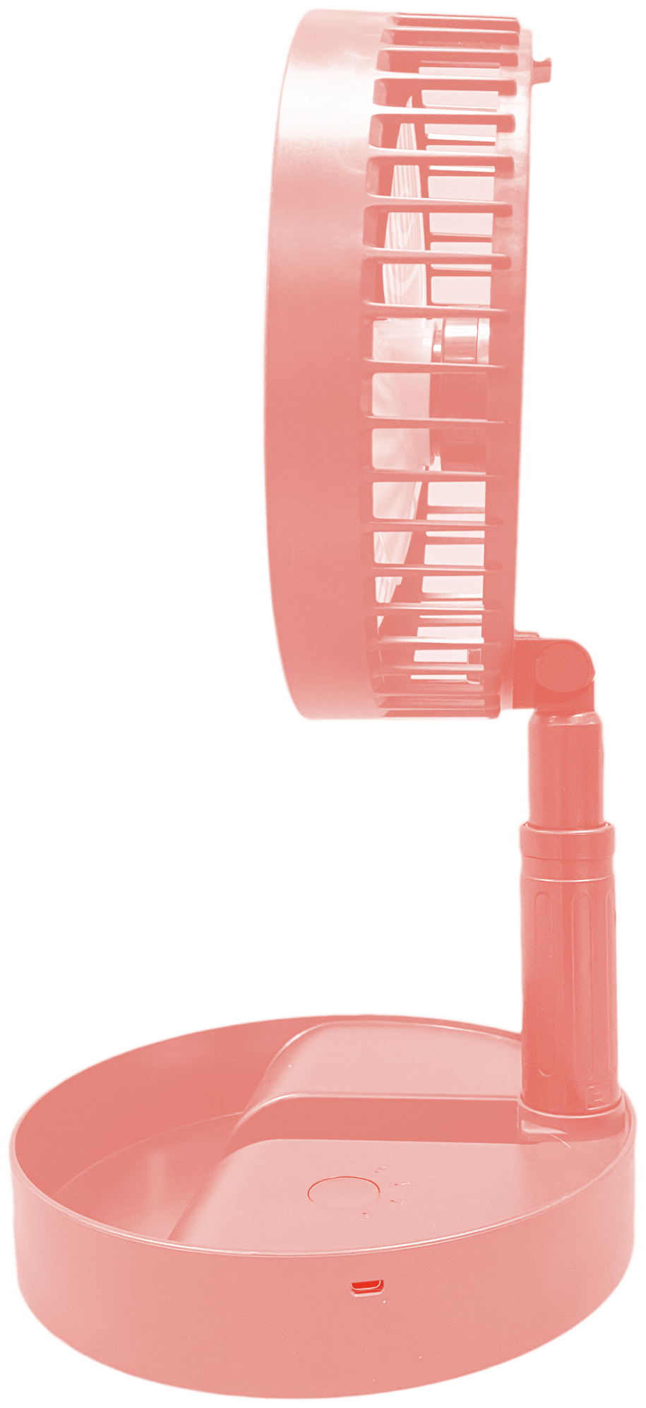 Складной настольный портативный вентилятор Haifisch аккумулятор 3600 mah (Розовый) - фотография № 3