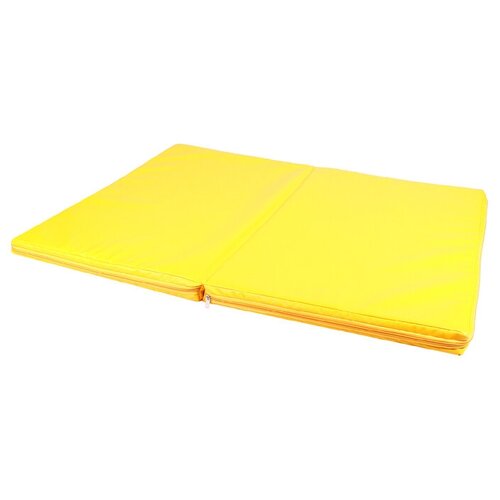 фото Мат 100x75x5 см, 1 сложение, винилискожа, 18 кг/м3, цвет желтый no name