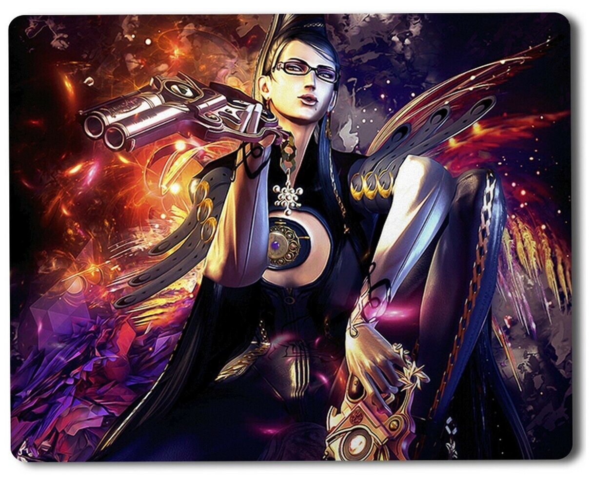 Геймерский коврик Bayonetta байонетта, девушка, персонаж, игра, шутер, слэшер, пушки-2