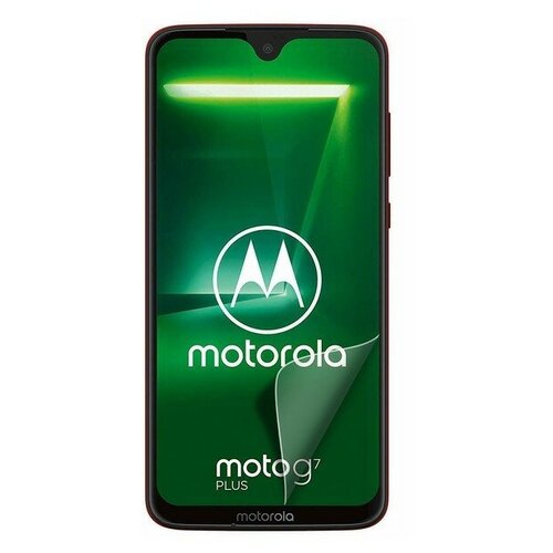 Стекло защитное гибридное Krutoff для Motorola Moto G7 Plus стекло защитное гибридное krutoff для motorola moto g20 xt2128 2