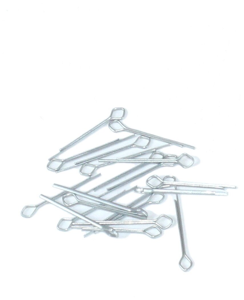 Шплинты стальные петельные КиКТойс О-образные 10х12 мм для изготовления подвижных суставов игрушек (20 шт)