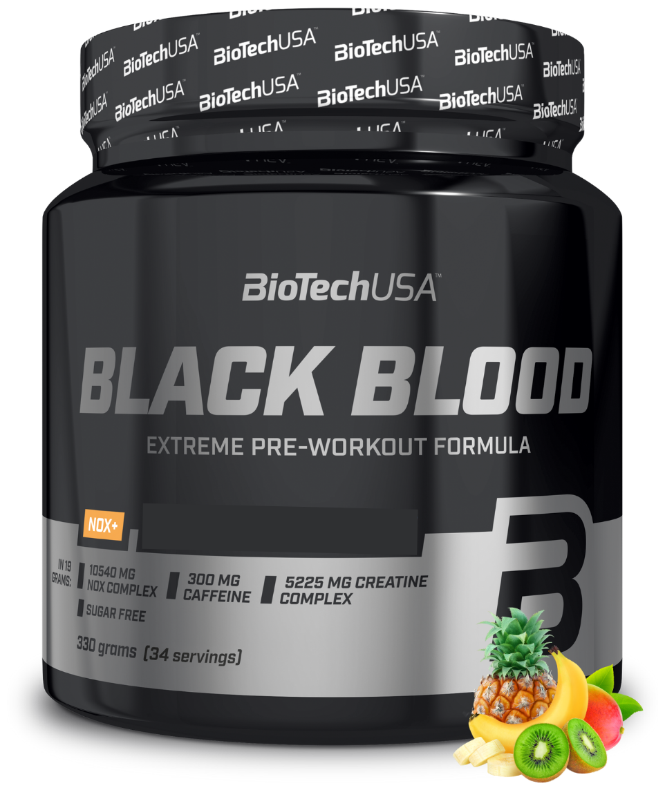 BioTechUSA Black Blood NOX+ 330 гр, тропический вкус