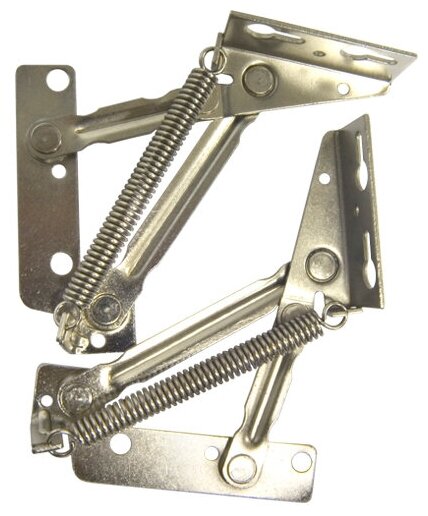 фото Кронштейн антресольный с пружиной (2 шт.), угол открывания 75 градусов