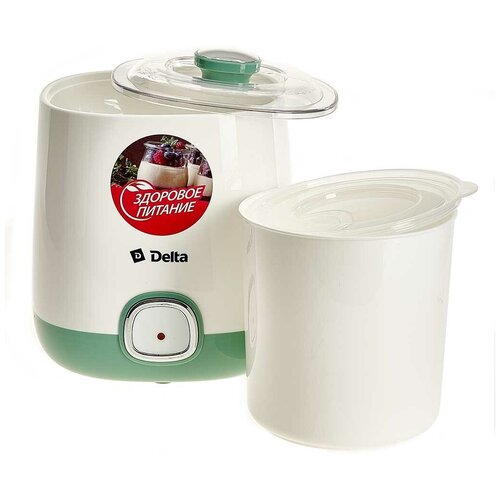 Йогуртница DELTA DL-8400 20Вт белый с серо-зеленым