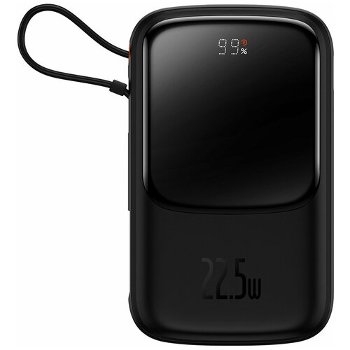 Внешний аккумулятор повербанк Baseus Qpow Pro Power Bank 10000mAh 225W Type-C Edition Black cable Type-C 3A 03m 369400₽