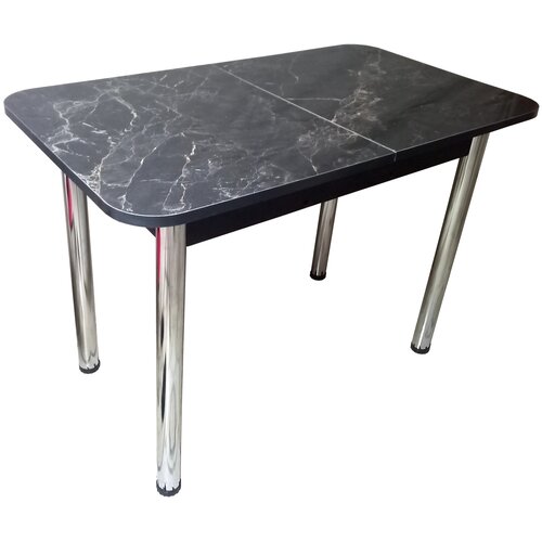 Стол раздвижной 100-130см черный мрамор