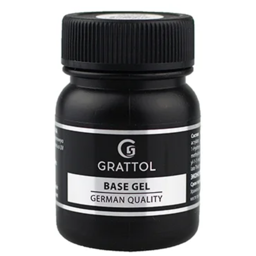 Grattol Базовое покрытие Rubber Base Gel, прозрачный, 50 мл