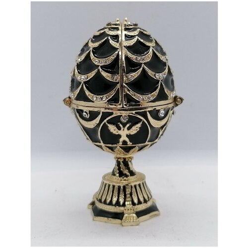 Яйцо Фаберже с часами, 1037 черное