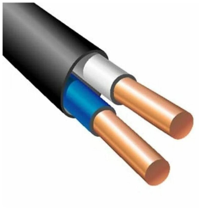 Кабель ВВГ-Пнг(А) 2х2.5 ОК (N) 0.66кВ (уп.100м) Кабэкс ТХМ00136970
