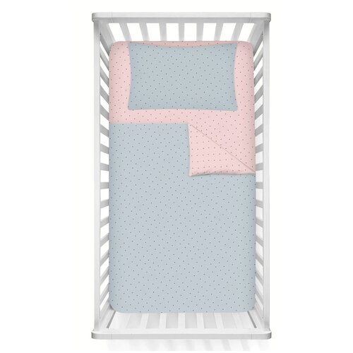 Dr.Hygge Комплект/набор детского постельного белья для новорожденных хлопок (светло-бежевый/бежевый) розовый/голубой