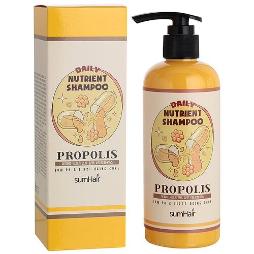 Питательный шампунь для волос SumHair Daily Nutrient Shampoo Propolis, 300 мл