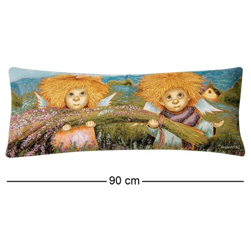 фото Подушка гобеленовая в лавандовом поле 30х90 ang-580/1 113-502981 artangels