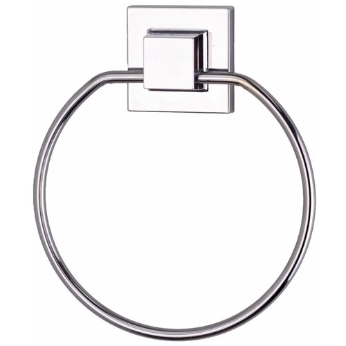 Держатель для полотенца круг EF235 самоклеящийся хром