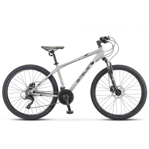 Велосипед горный STELS Navigator-590 D 26 рама 16 K010 серыйсалатовый 2712000₽