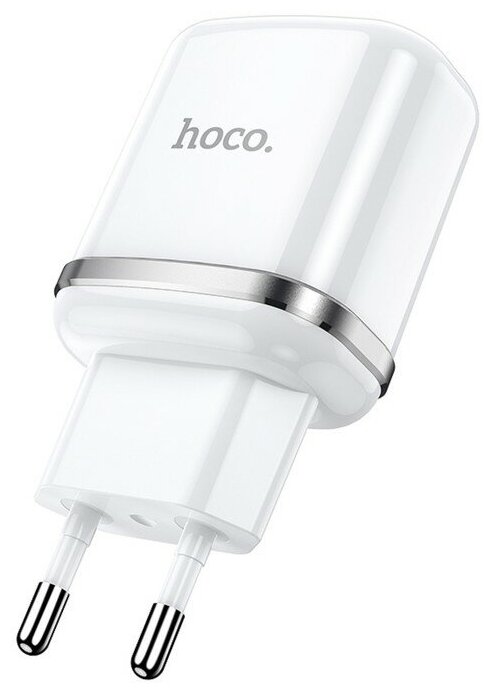 Сетевое зарядное устройство Hoco N4 Aspiring dual port charger Белый