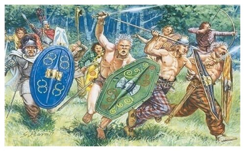 ITALERI S.p.A. Сборная модель Фигуры Gauls Warriors (I-II Century B.C.) (1:72)