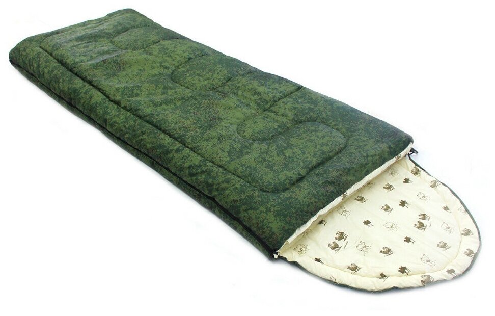 Спальный мешок "Аляска"/ "ALASKA" BalMax standart, до -10 °C (Цвета в ассортименте: лес, камуфляж (коричневый, темно-зеленый, зеленый)