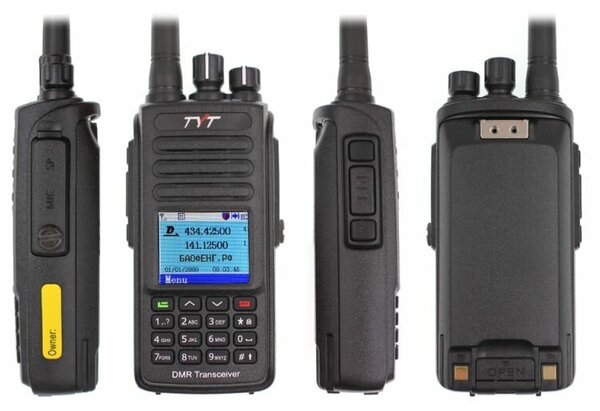 Цифровая рация TYT MD-UV390 DMR 10W AES-256 TYPE-C С GPS