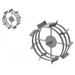 Грунтозацепы для м/б Forza (Ока, Каскад, Нева) 3 обода 01.01.14 (гмбу 30.445.180) пара - изображение
