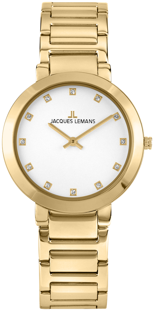 Наручные часы JACQUES LEMANS 1-1842P, наручные часы Jacques Lemans, золотой, желтый