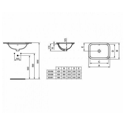 Раковина Ideal Standard Connect E505801