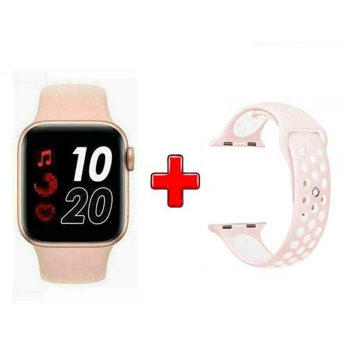 Смарт-часы Smart Watch T55 с двумя ремешками розовые 419000₽
