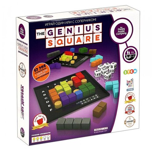 Настольная игра Гениальный квадрат HAPPY PUZZLE The Genius Square