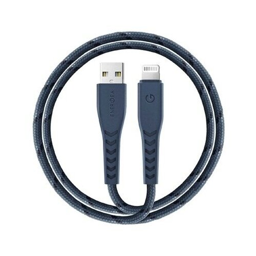 Кабель EnergEA NyloFlex USB to Lightning С89 Rhodium, 1.5 м, Blue [CBL-NF-BLU150] кабель energea nyloflex usb lightning mfi 3а 3 м черный