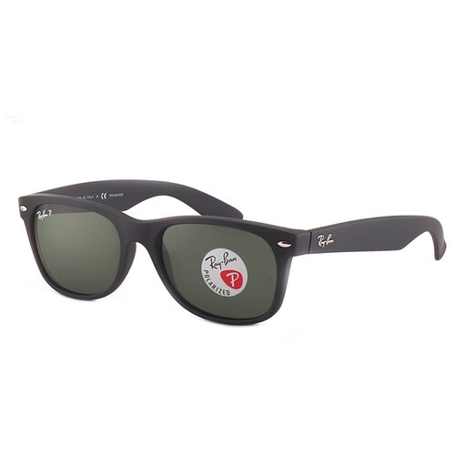 солнцезащитные очки ray ban круглые оправа пластик с защитой от уф градиентные Солнцезащитные очки Ray-Ban, черный, бесцветный