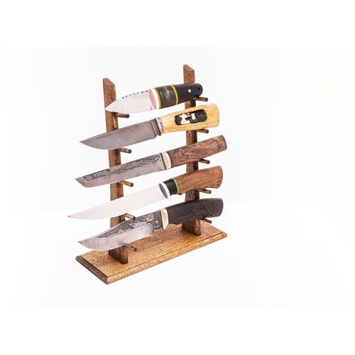 Подставка для пяти фиксированных ножей (дуб)