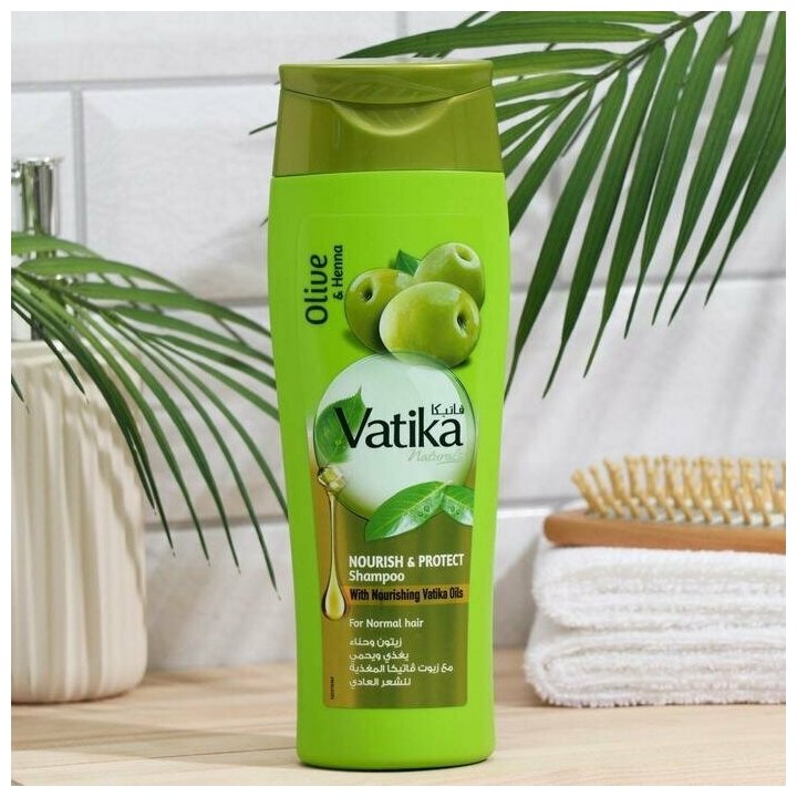 Шампунь для волос Dabur VATIKA Naturals Nourish & Protect питание и защита, 400 мл