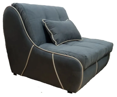 Кресло-кровать Relax Рио 0.8 аккордеон сине-серое 95х105х90 см