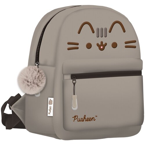 фото Рюкзак pusheen pujb-ut5-504s , с помпоном, с светоотражающими элементами, женский. размер 28 х 22 х 12,5 см.