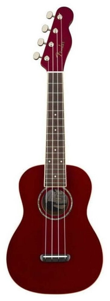 FENDER Zuma Classic Uke CAR WN Укулеле концерт, цвет темно-красный металлик