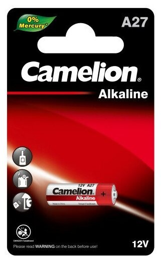 Батарейка Camelion Alkaline A27 (LR27A) BL-1