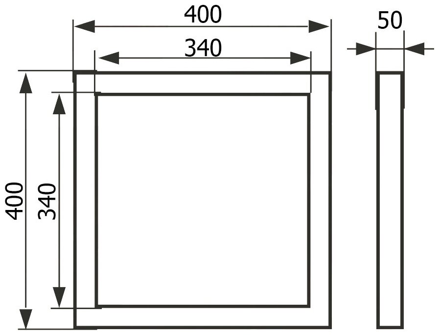 D4040 floor, Напольный люк под плитку 400х400 - фотография № 5