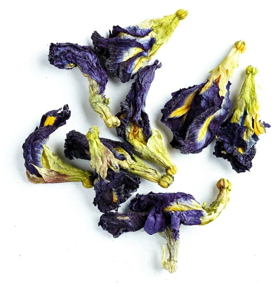 Настоящий Травяной чай Анчан Синий Листовой Рассыпной, 100 гр - фотография № 4