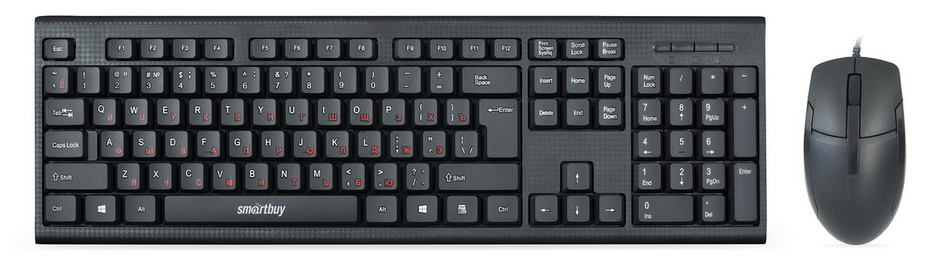Комплект клавиатура + мышь SmartBuy SBC-227367-K Black USB